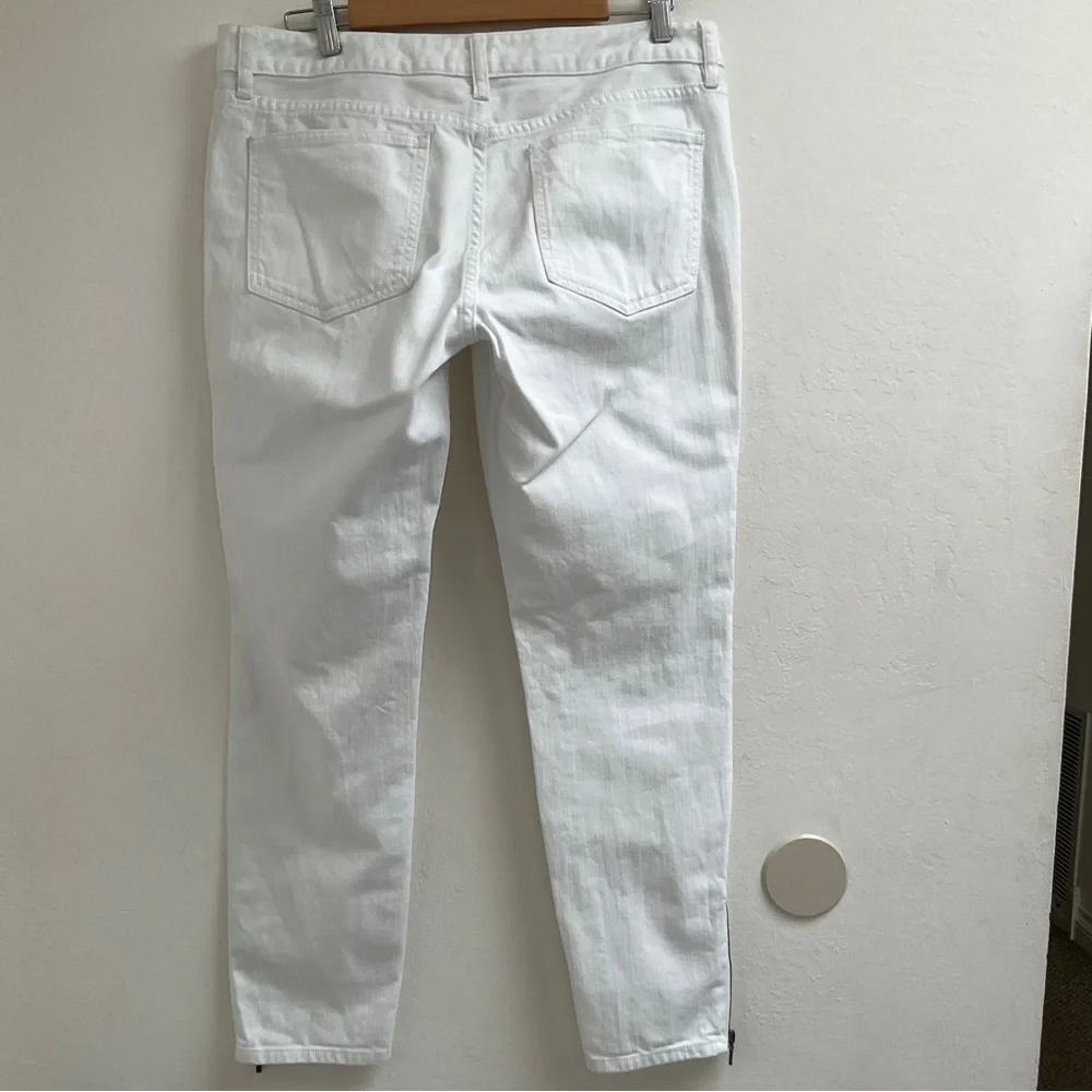 Tory Burch Cropped Slim Jeans White Size 31